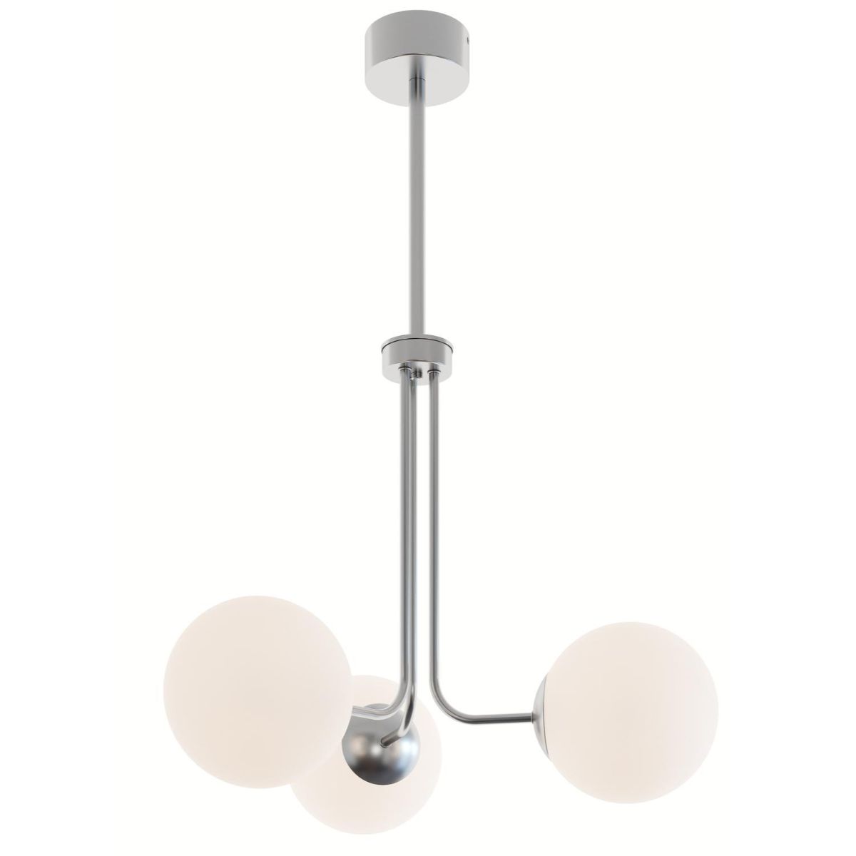 Metropolitan 27 in. 3 Lights LED Pendant Light Satin Nickel Finish - Bees Lighting