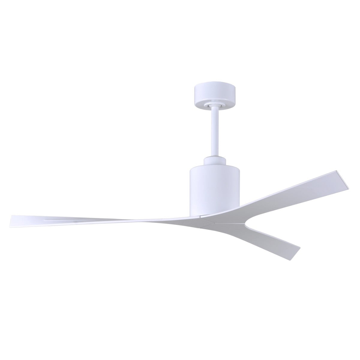 Molly 56 Inch Propeller Outdoor Ceiling Fan With Remote/Wall Control, Gloss White Finish - Bees Lighting
