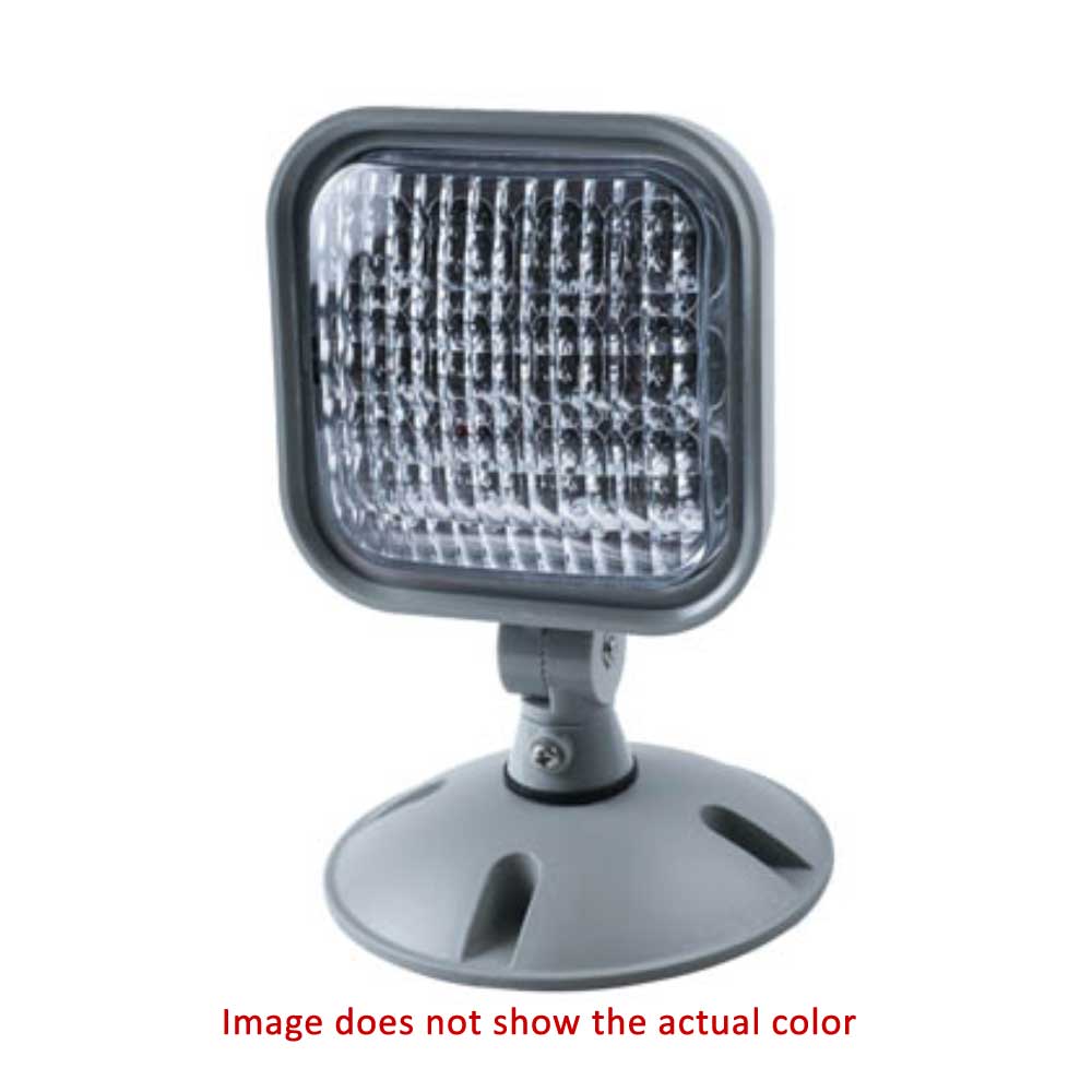 Outdoor LED Remote Emergency Light Fully Adjustable with Self-Diagnostic, White - Bees Lighting