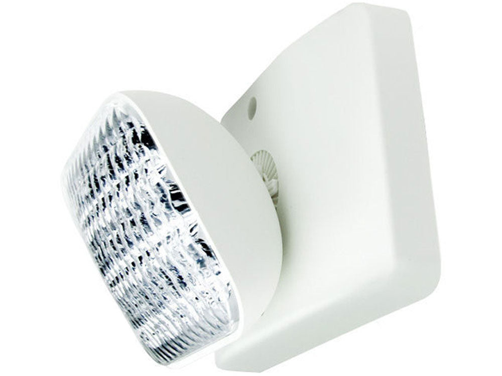 LED Remote Emergency Light Single Lamp Fully Adjustable, White - Bees Lighting