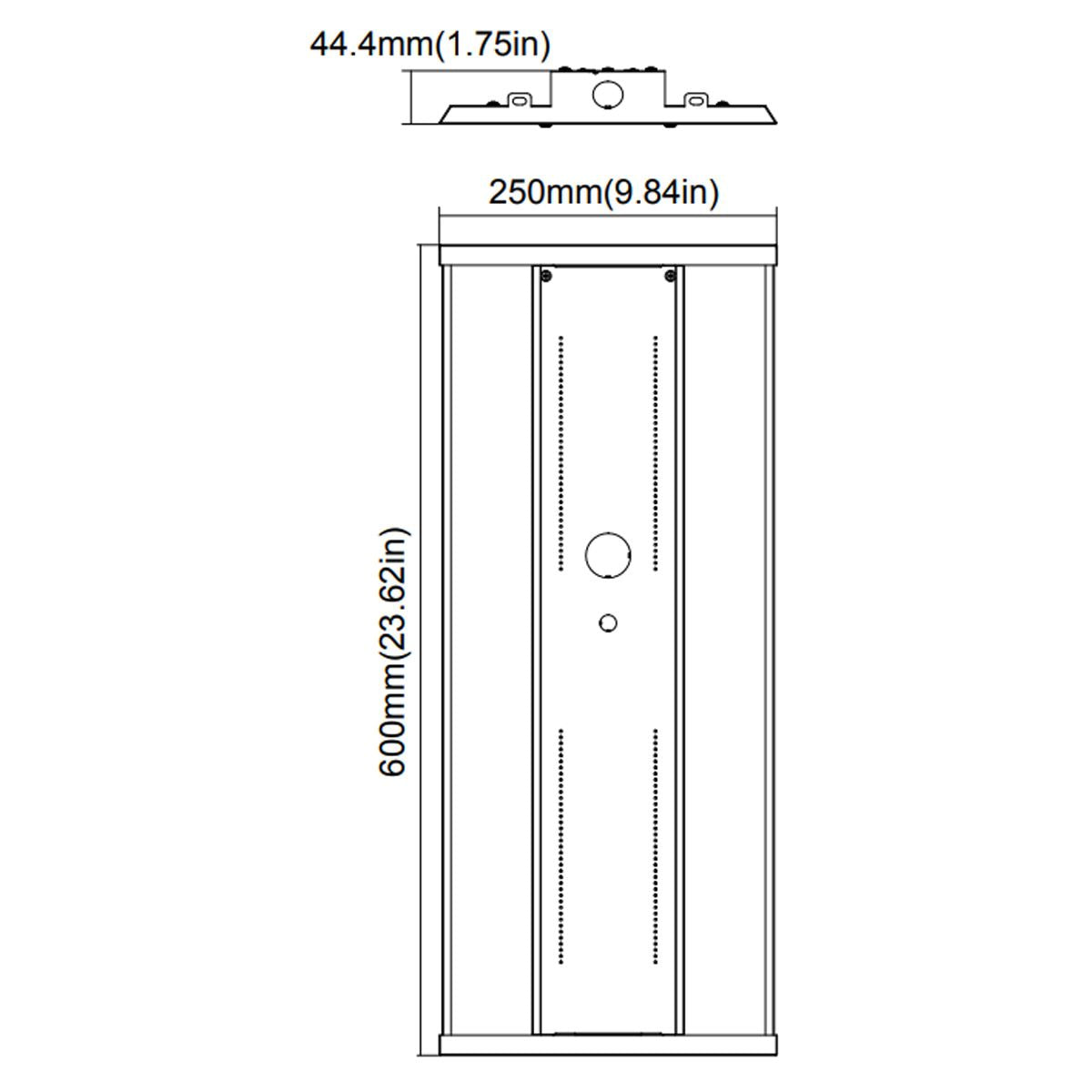 2ft LED Linear High Bay, 175 Watts, 25000 Lumens, 5000K, 120-277V - Bees Lighting