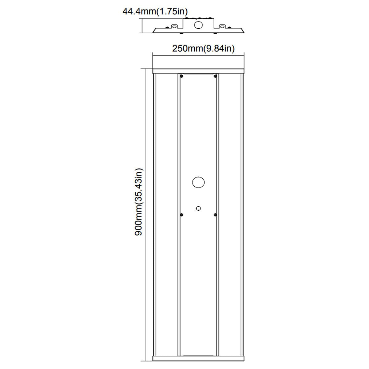3ft LED Linear High Bay, 300W, 41500 Lumens, 5000K, 120-277V - Bees Lighting