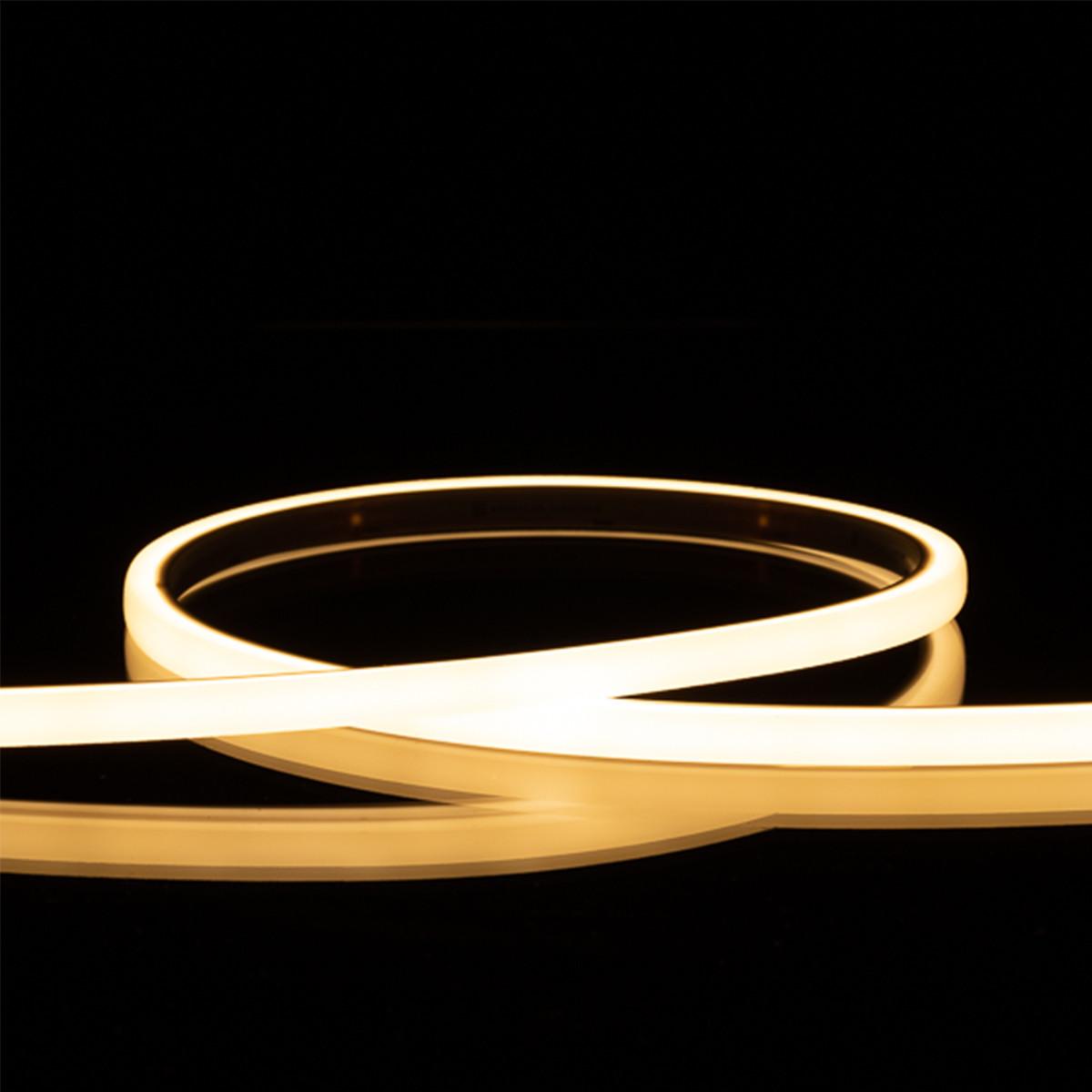 MicroLux Neon LED Strip Light, 16Ft Reel, 370 Lm/Ft, 3000K, IP65 Wet locations, 24V - Bees Lighting