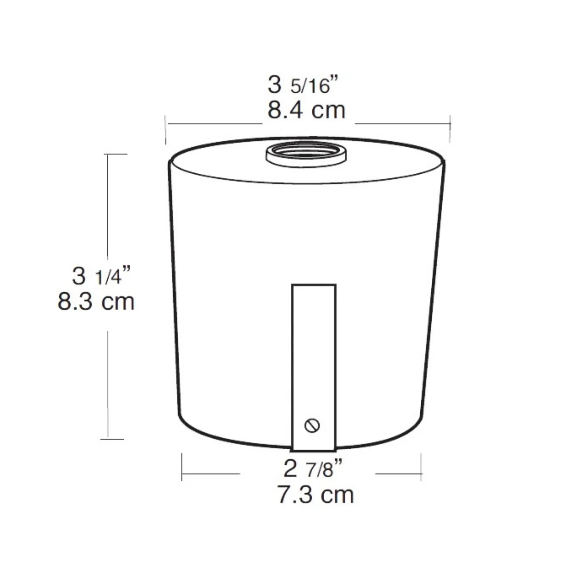 Mighty Post Cap for 2.5" Pipe, Black