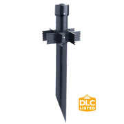 25" Long PVC Mounting Post - Black
