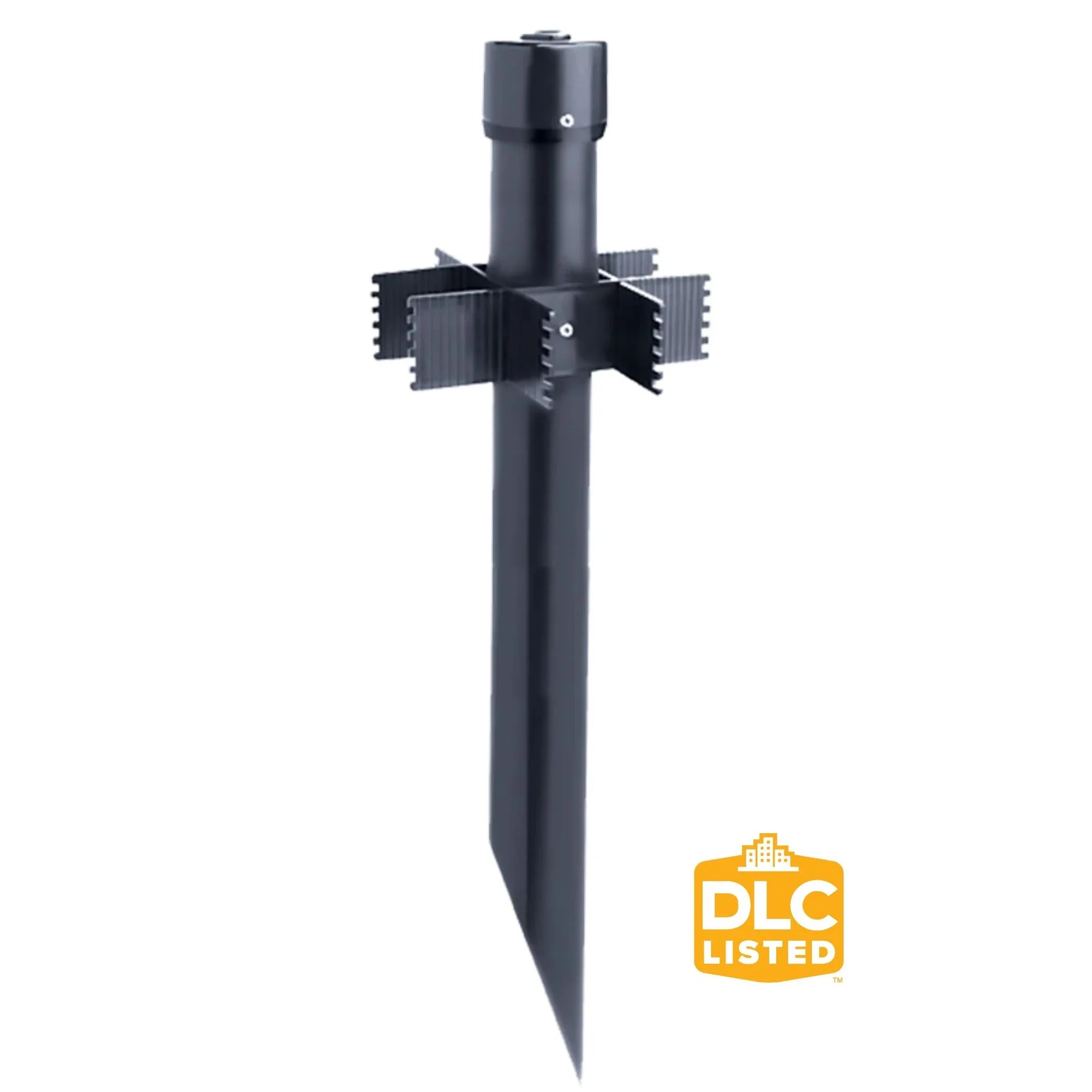 25" Long PVC Mounting Post - Black