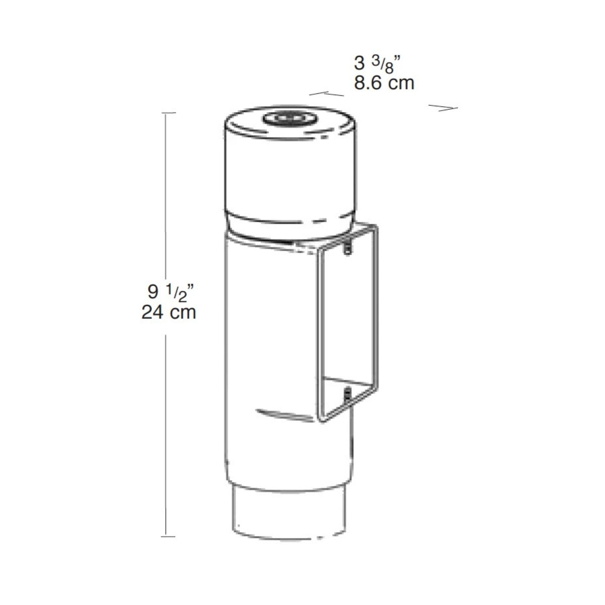 Mighty Post Adapter for 2.5" Pipe - Black
