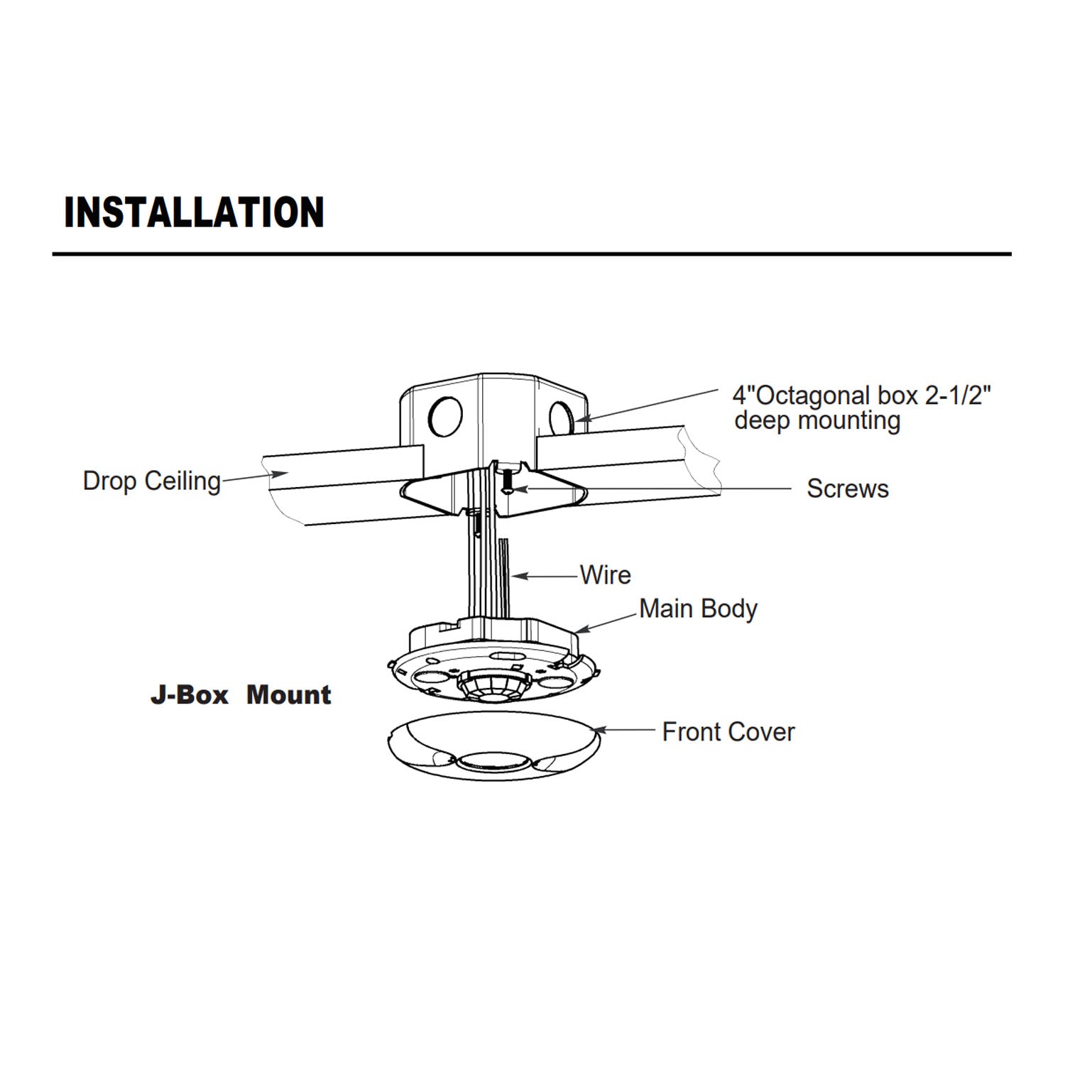 PIR 360° Ceiling Mount Occupancy Sensor + 0-10V Dimming, 8A, 120-277V, White - Bees Lighting