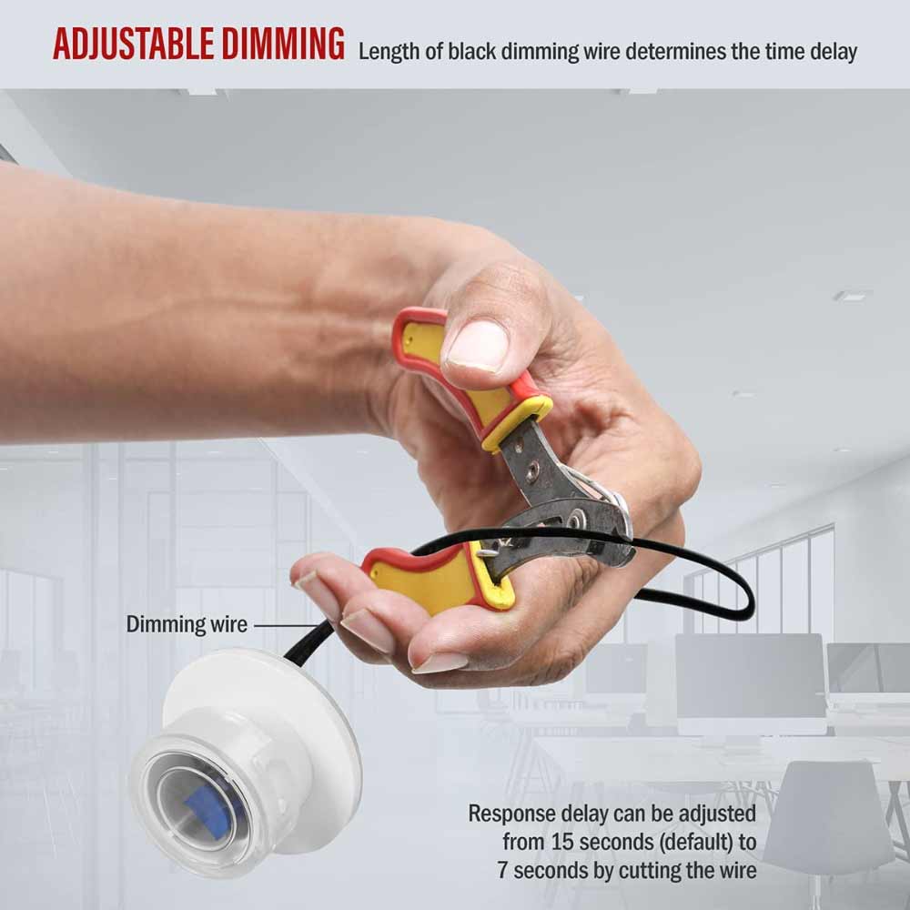 Indoor Daylight Harvesting Sensor, Photosensor 0-10V, 24V, White
