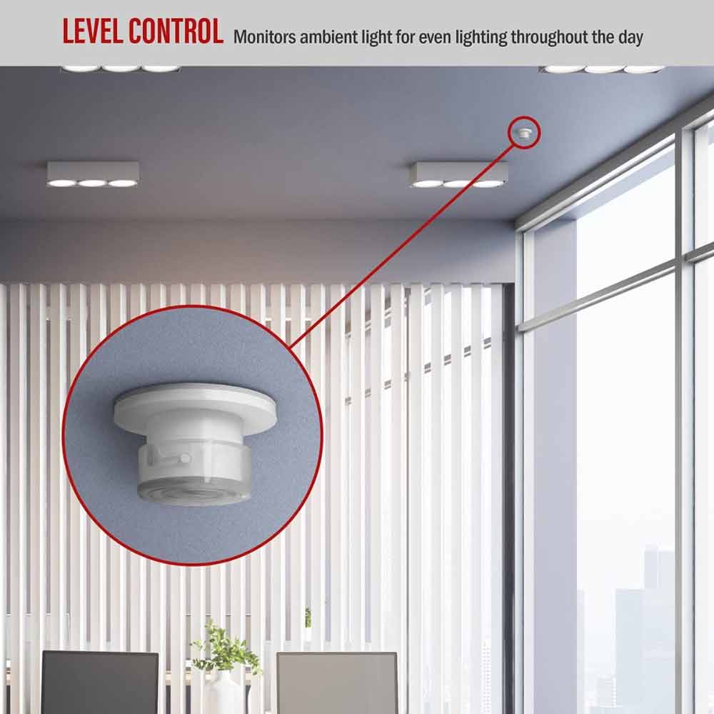 Indoor Daylight Harvesting Sensor, Photosensor 0-10V, 24V, White