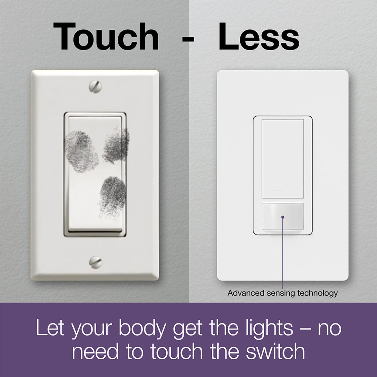Maestro PIR 180° Occupancy|Vacancy Motion Sensor Switch, 5A, 120V, Light Almond - Bees Lighting