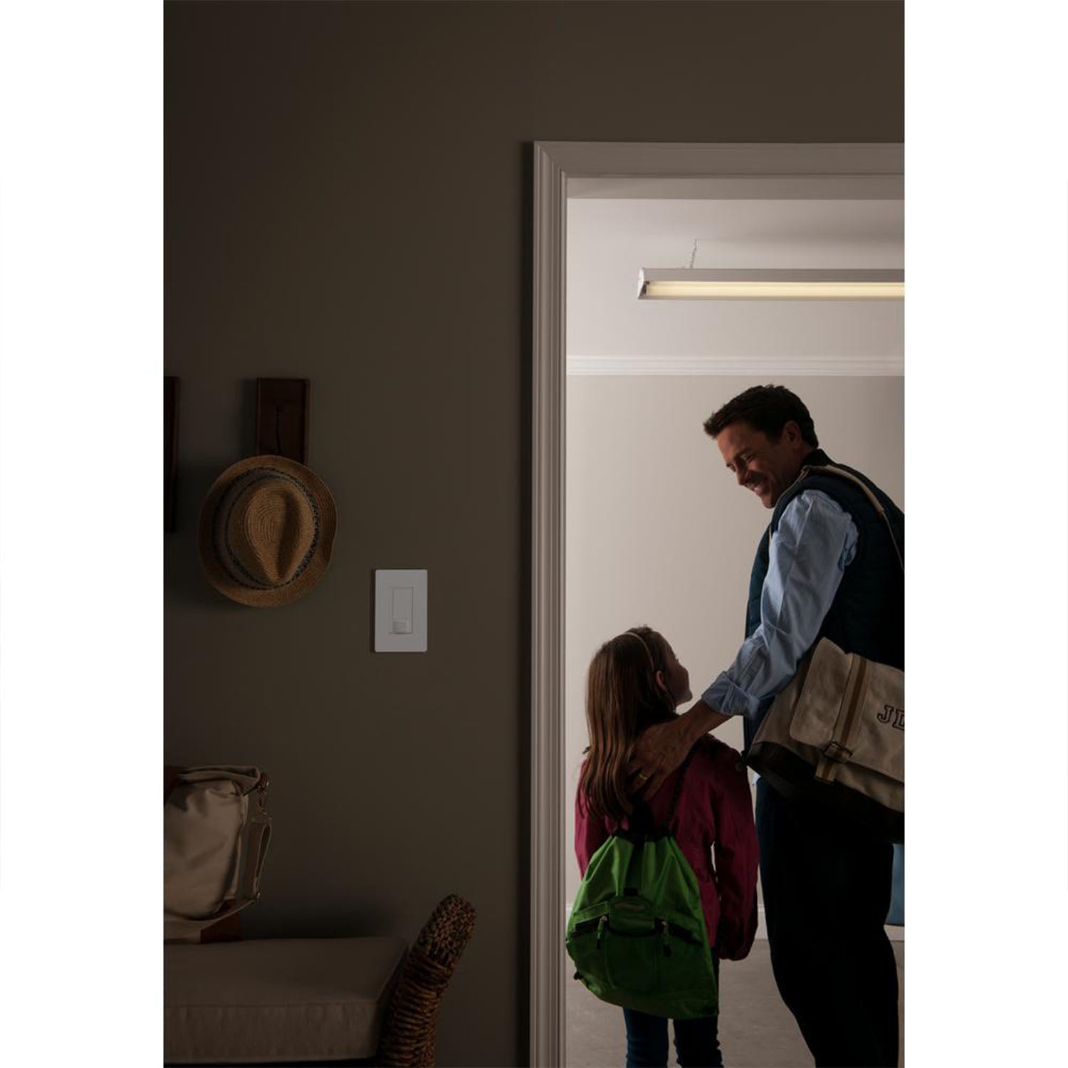 Maestro PIR 180° Occupancy|Vacancy Motion Sensor Switch, 5A, 120V, Light Almond - Bees Lighting