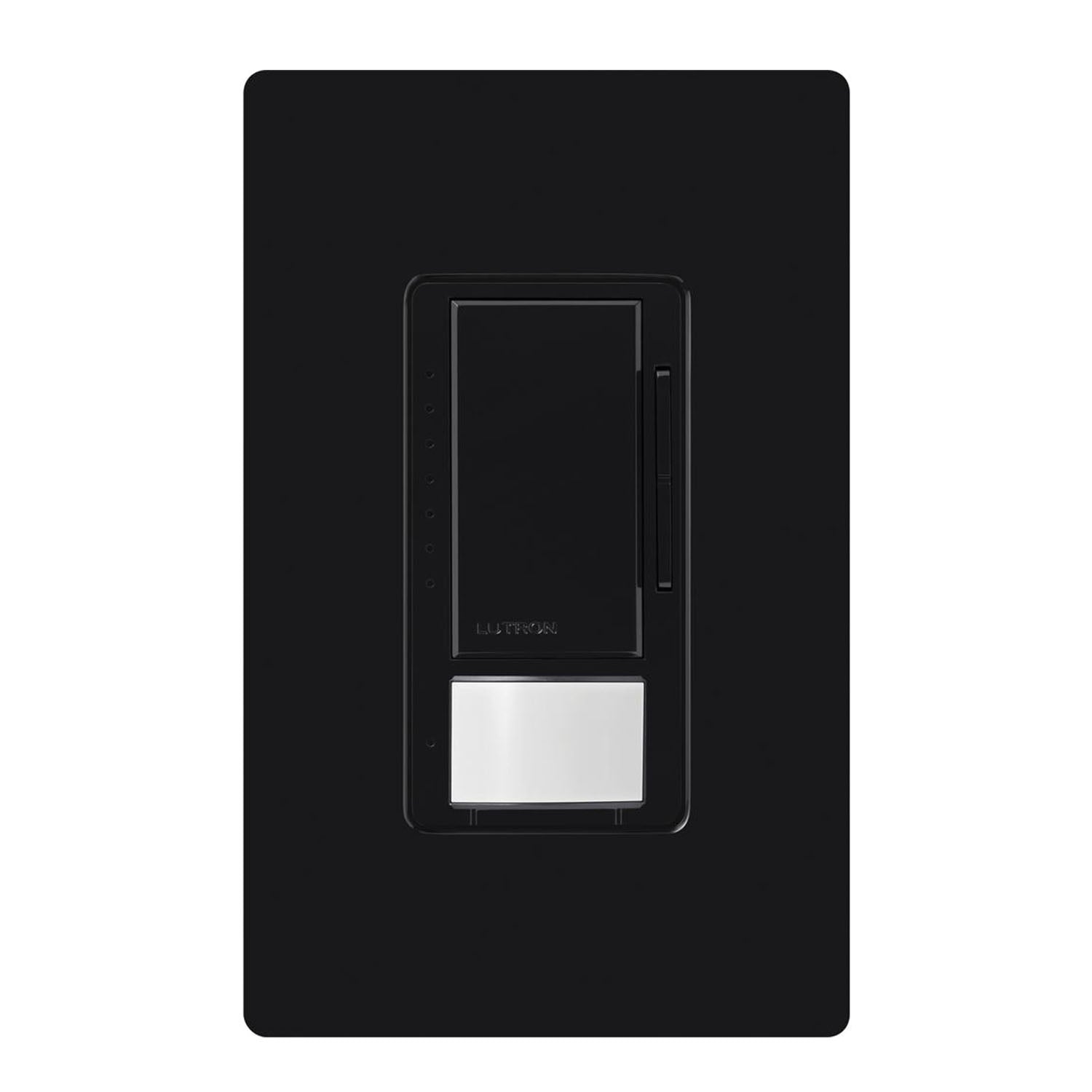 Maestro PIR 180° Vacancy Motion + 0-10V Dimmer Swtich, 8A, 120-277V, Black - Bees Lighting