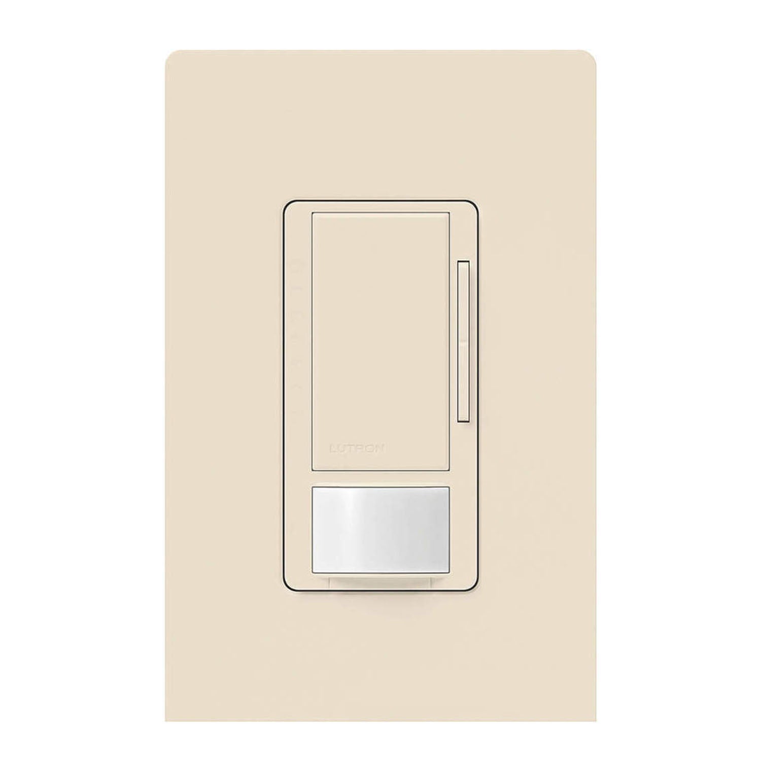 Maestro PIR 180° Vacancy Motion + 0-10V Dimmer Swtich, 8A, 120-277V, Light Almond - Bees Lighting