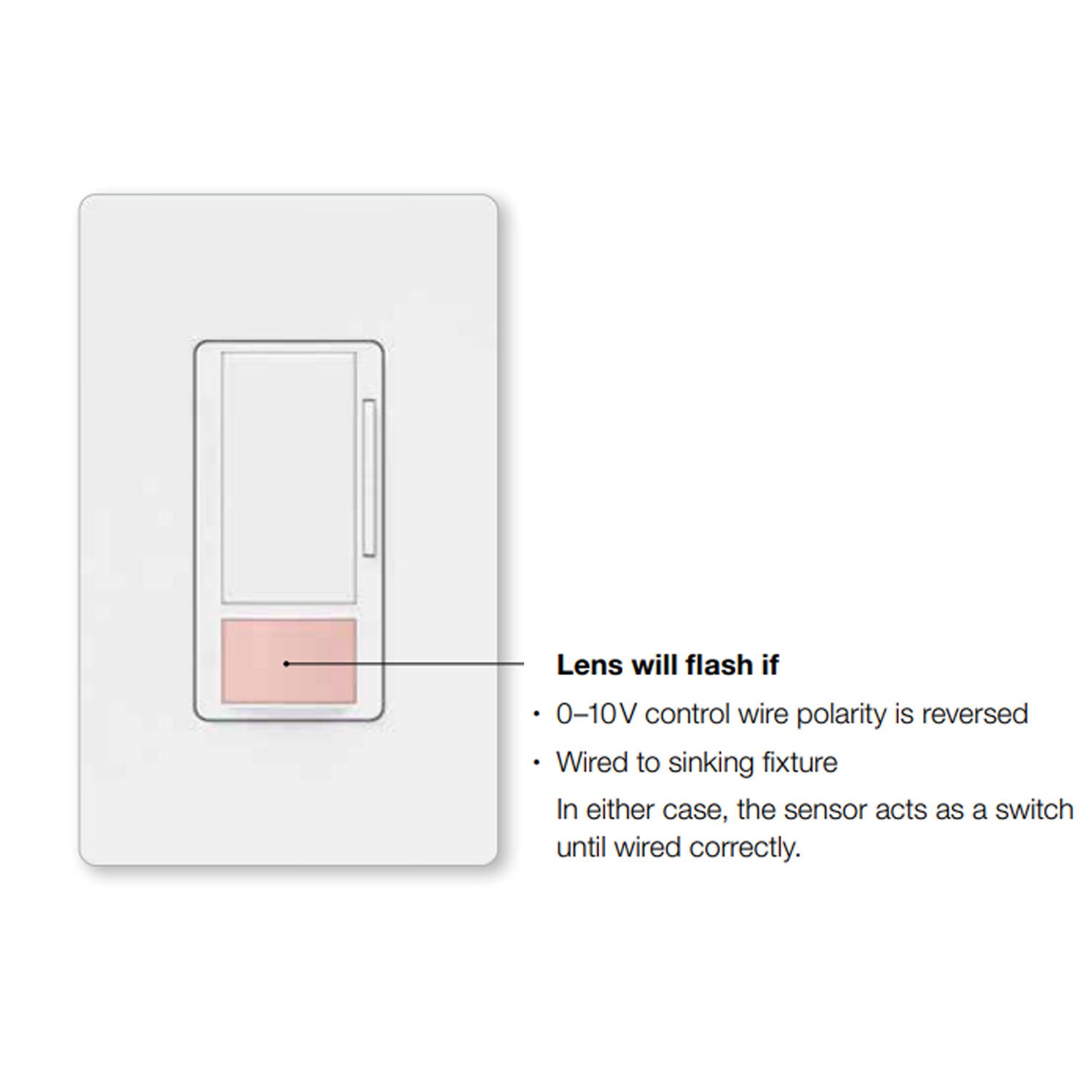 Maestro 120-277V Vacancy Motion Sensor Switch with 0-10V Dimmer PIR, 3-Way/Multi-Location, White - Bees Lighting