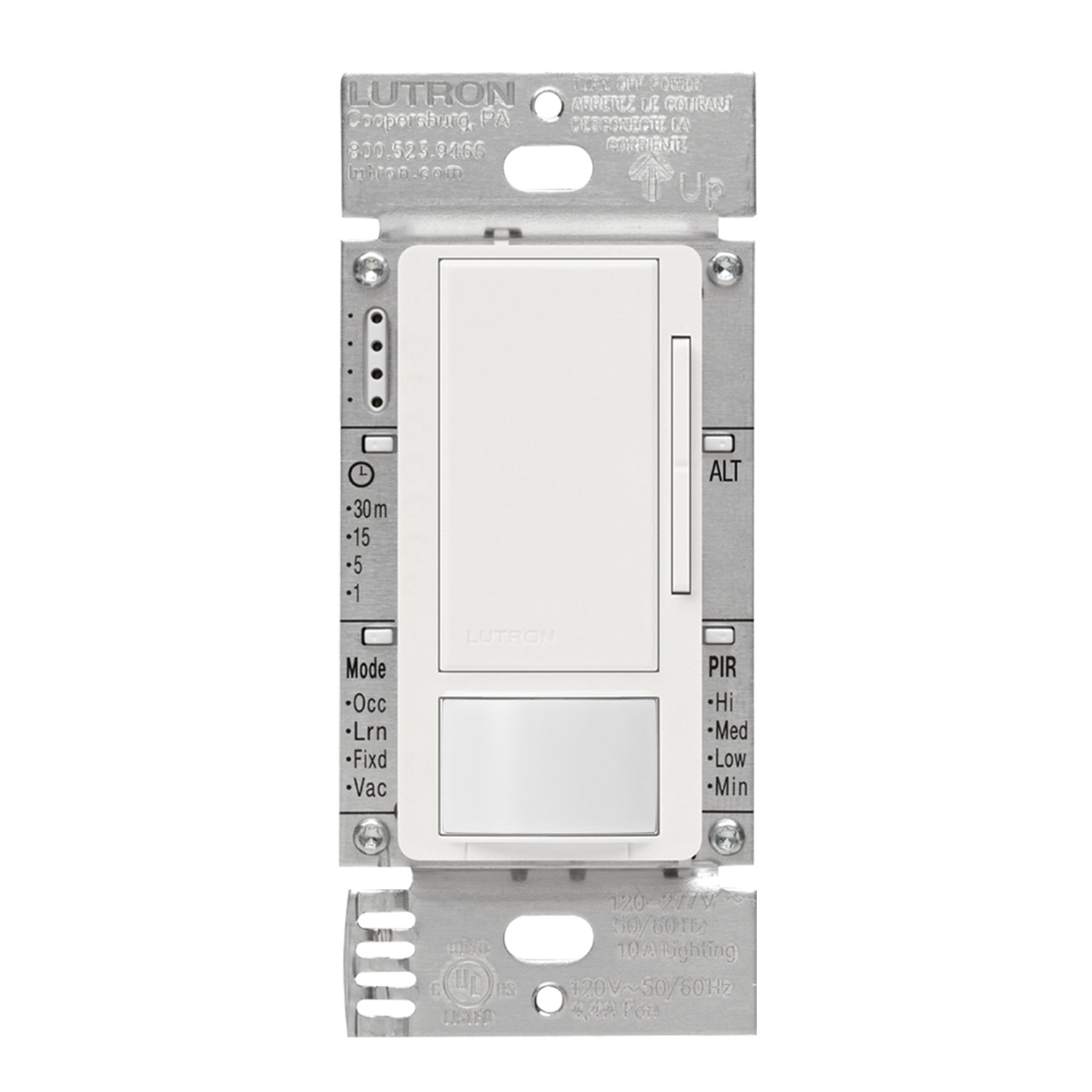 Lutron 0-10V Dimmer Sensor Switch, 8A, 120-277V/Single-Pole or 3-Way - Bees Lighting
