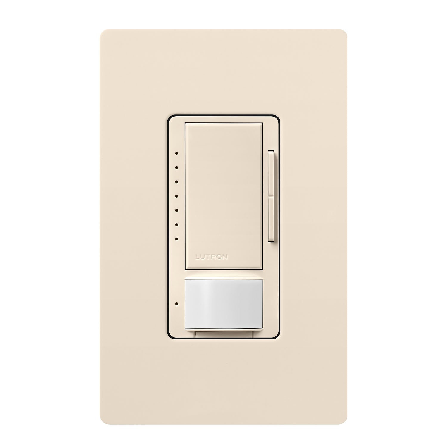 Maestro PIR 180° Occupany|Vanancy Motion Sensor LED+ Dimmer Switch, 150W, 120V, Light Almond - Bees Lighting