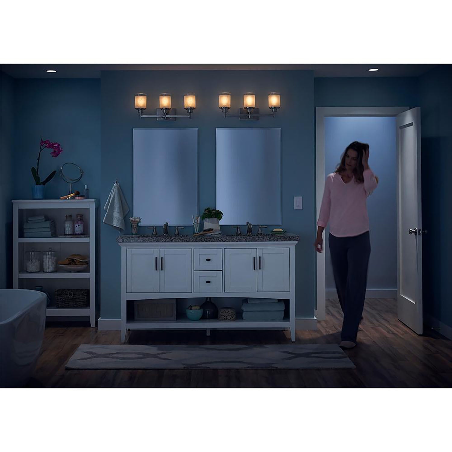 Maestro PIR 180° Occupany|Vanancy Motion Sensor LED+ Dimmer Switch, 150W, 120V, Light Almond - Bees Lighting