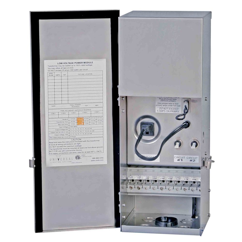 Multi Tap 600W Low Voltage Landscape Transformer, 12-18 Volts | Commercial Grade