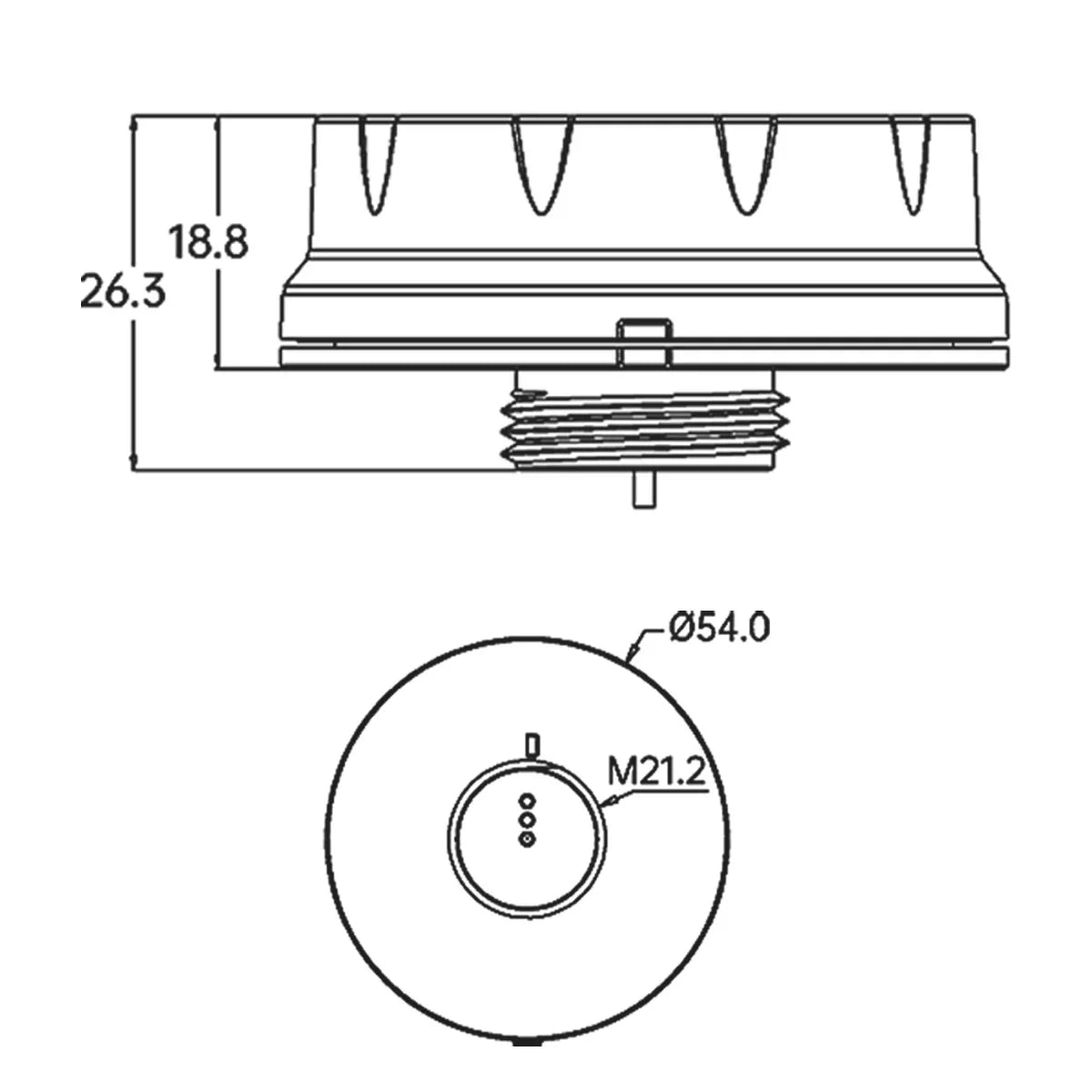 High Ceiling Low Voltage Microwave Sensor - Bees Lighting