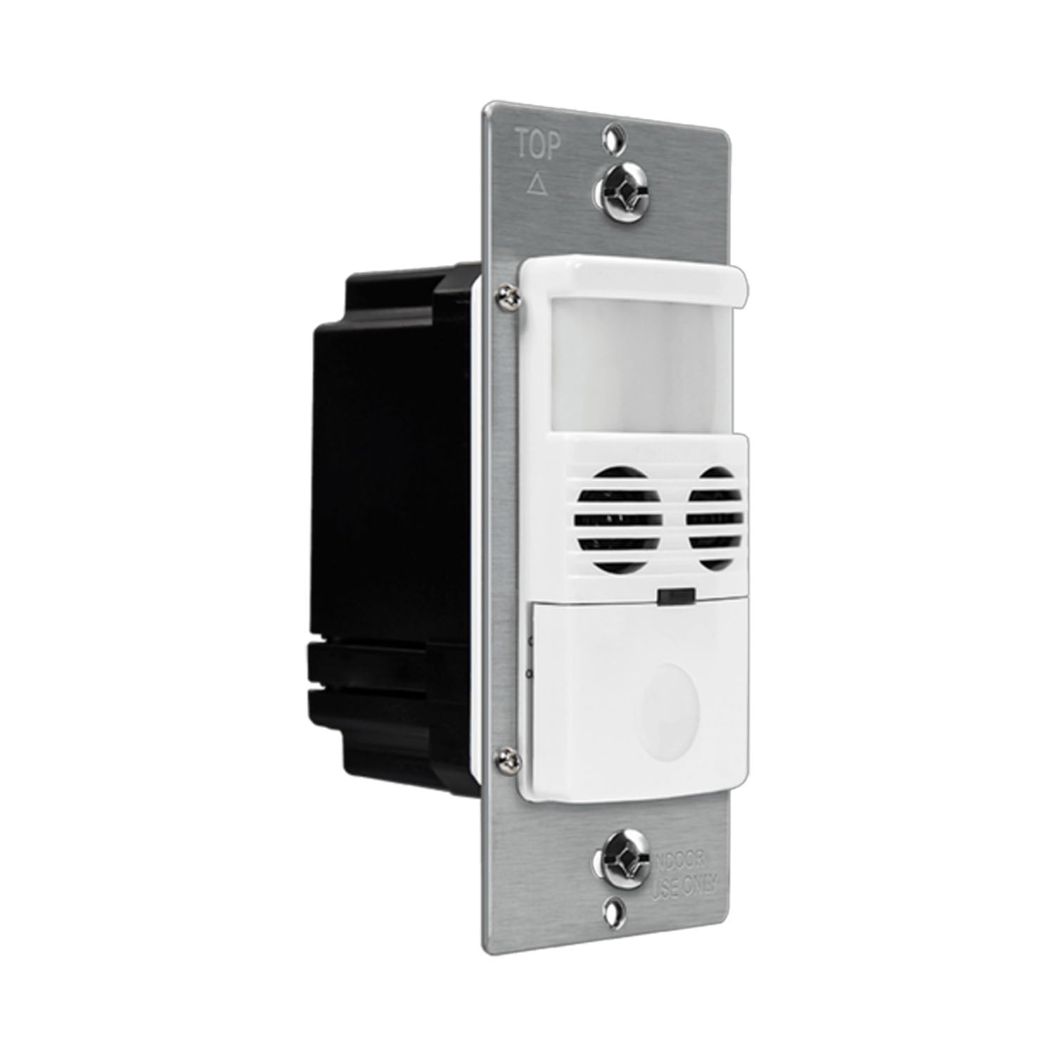 Dual Technology PIR|Ultrasonic 180° Occupancy Motion Sensor Switch, 8A, 120-277V, White - Bees Lighting