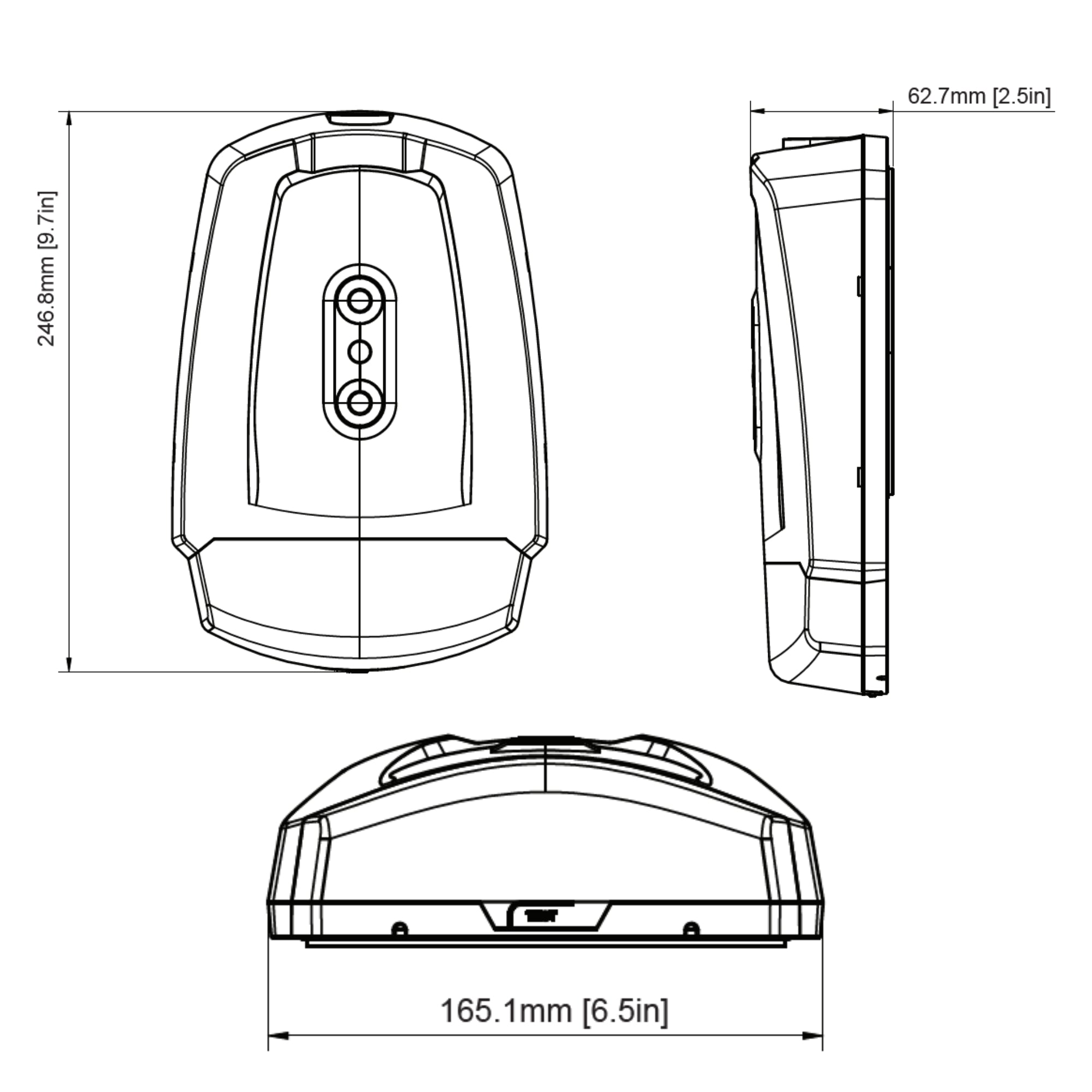 GLT LED Emergency Wall Mount 1400 Lumens 10W Selectable CCT 120-277V Photocell Bronze
