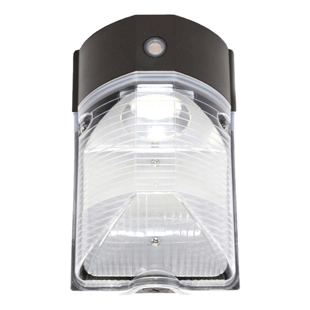 LED Mini Wall Pack With Photocell, 17W, 1950 Lumens, 5000K, 120-277V - Bees Lighting