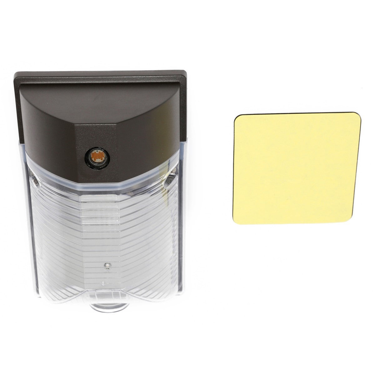 LED Mini Wall Pack With Photocell, 17W, 1950 Lumens, 5000K, 120-277V - Bees Lighting