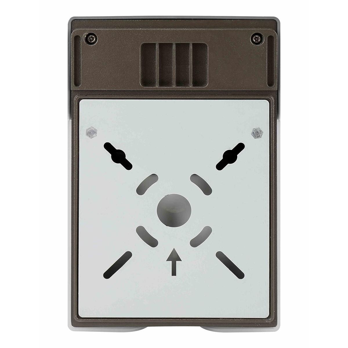 LED Mini Wall Pack With Photocell, 17W, 1950 Lumens, 5000K, 120-277V - Bees Lighting