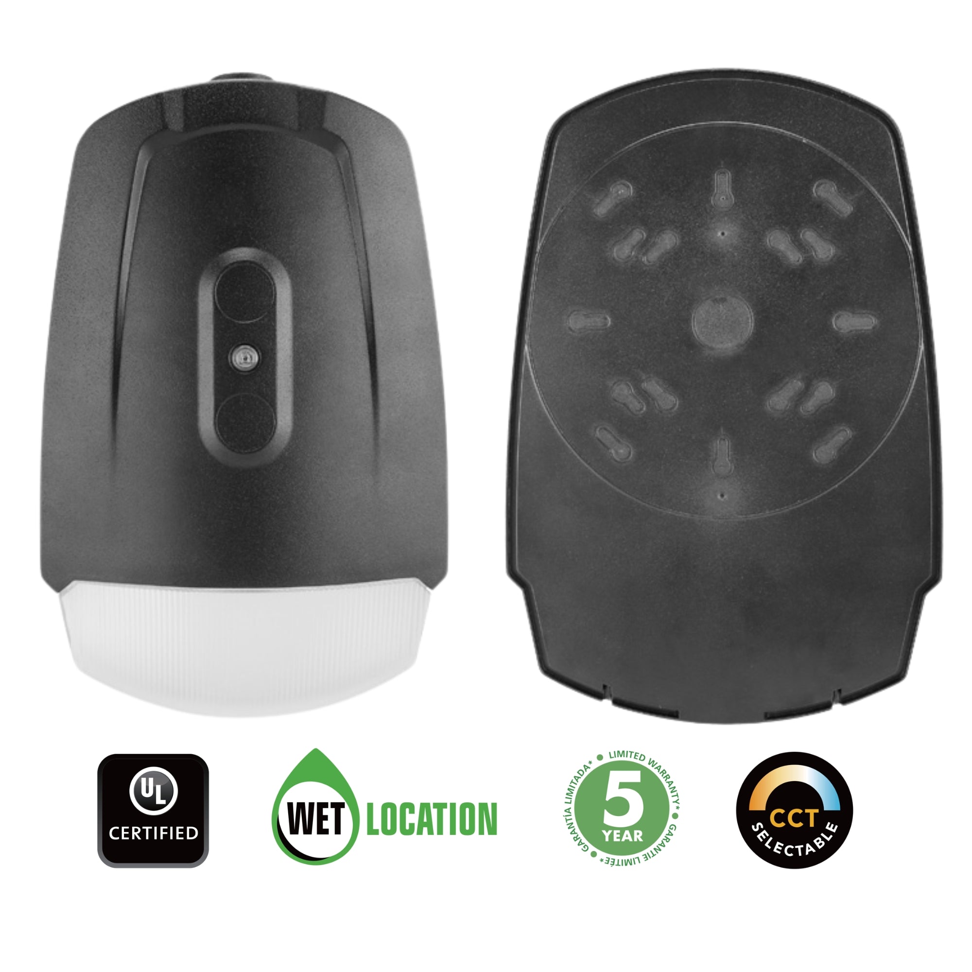 GLT LED Emergency Wall Mount 2660 Lumens 20W Selectable CCT 120-277V Photocell Bronze
