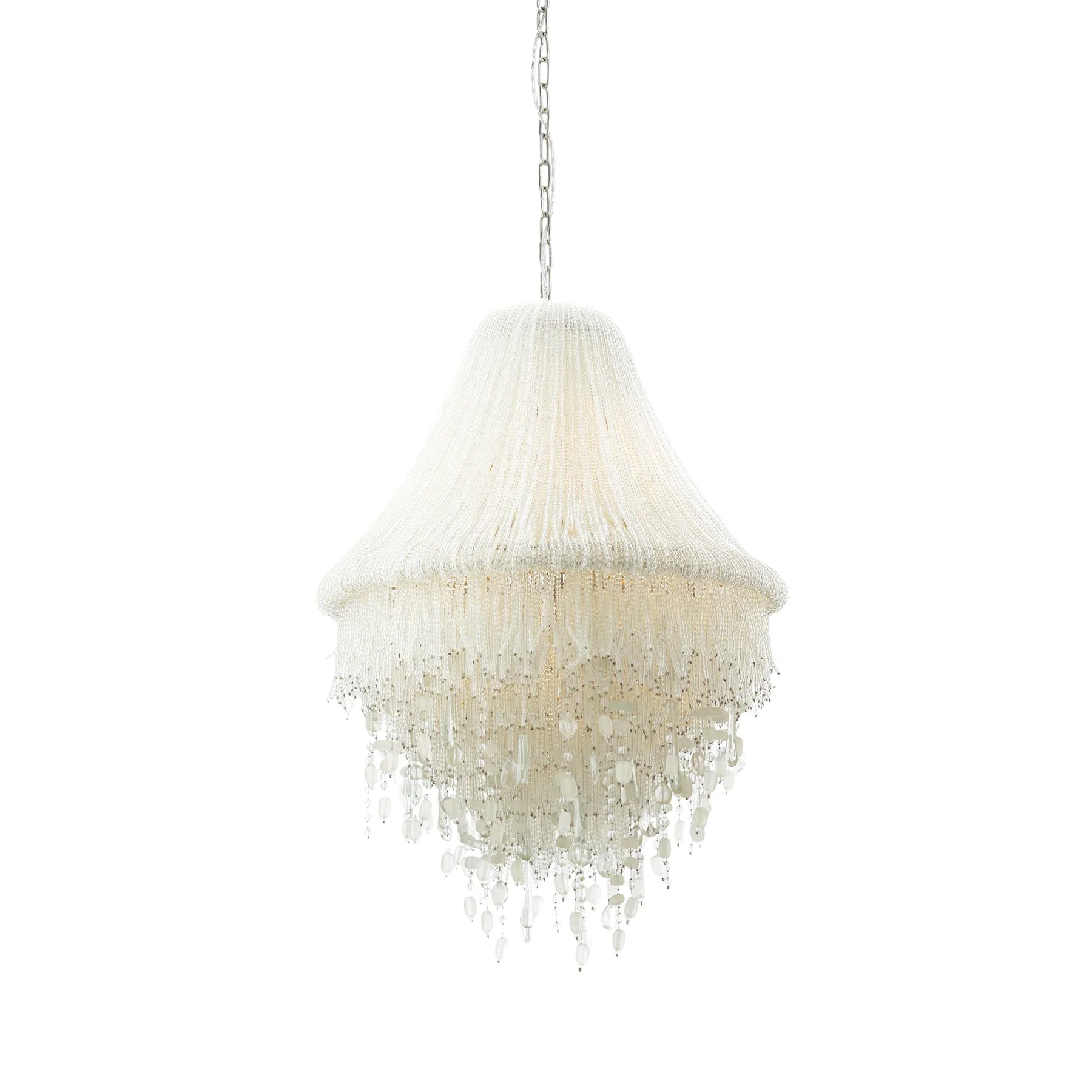 Crystal Reign Pendant Light Silver Finish - Bees Lighting