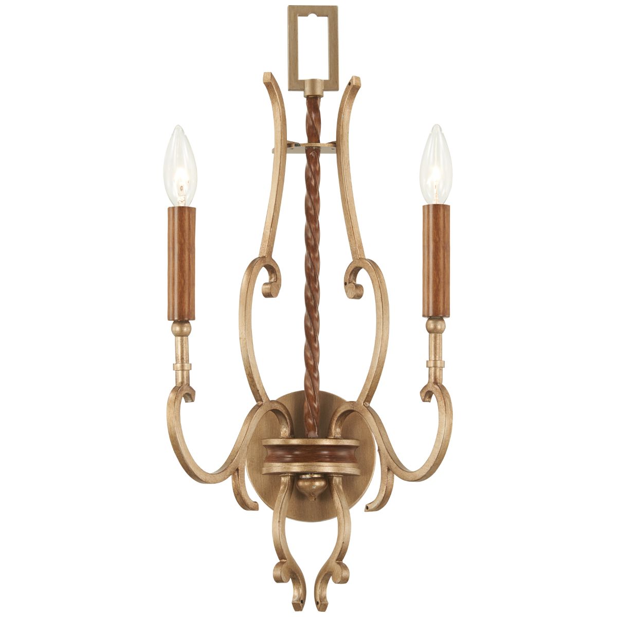 Magnolia Manor 24 in. Armed Sconce Bronze & Gold finish
