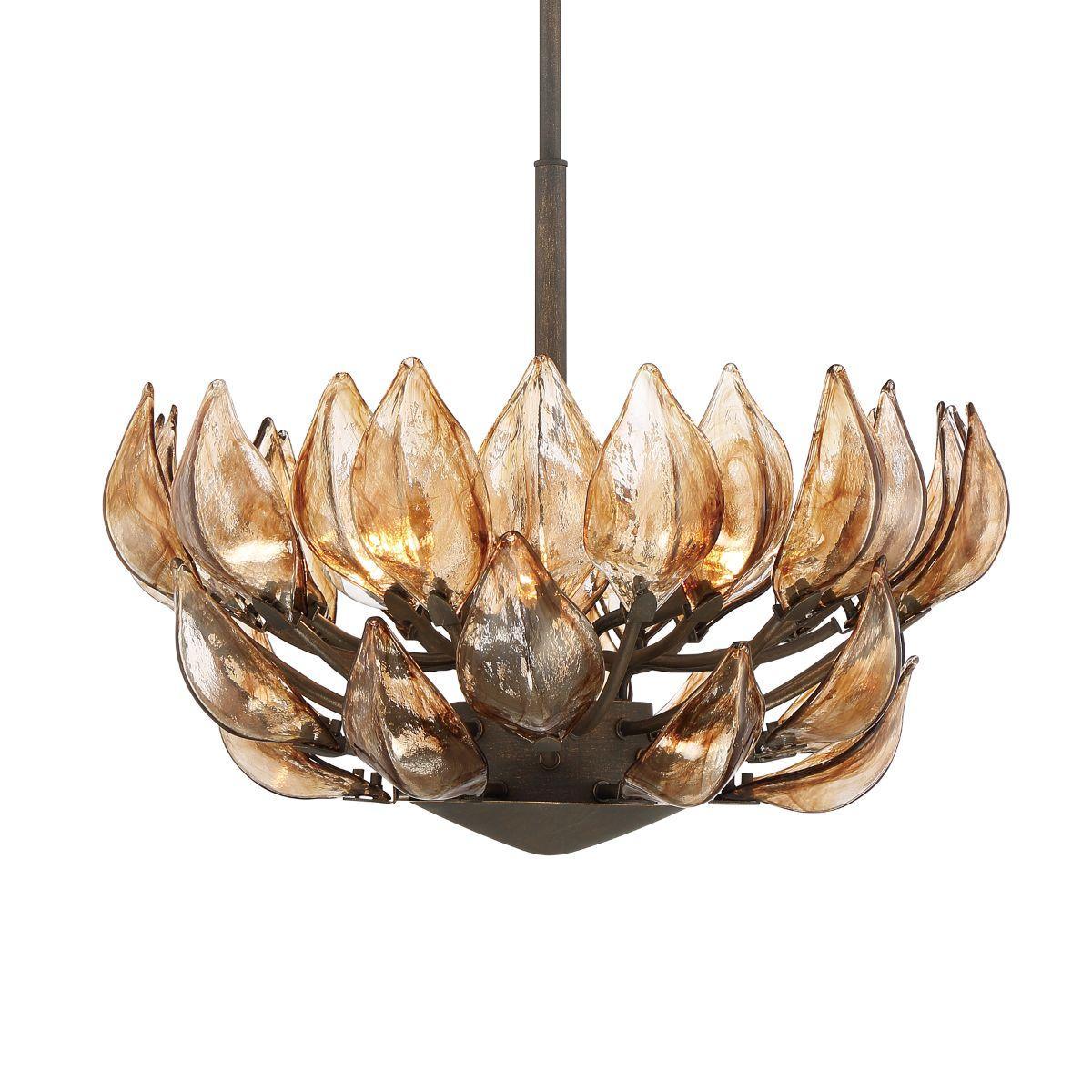 Arboles 24 in. 6 Lights Pendant Light Bronze Finish - Bees Lighting