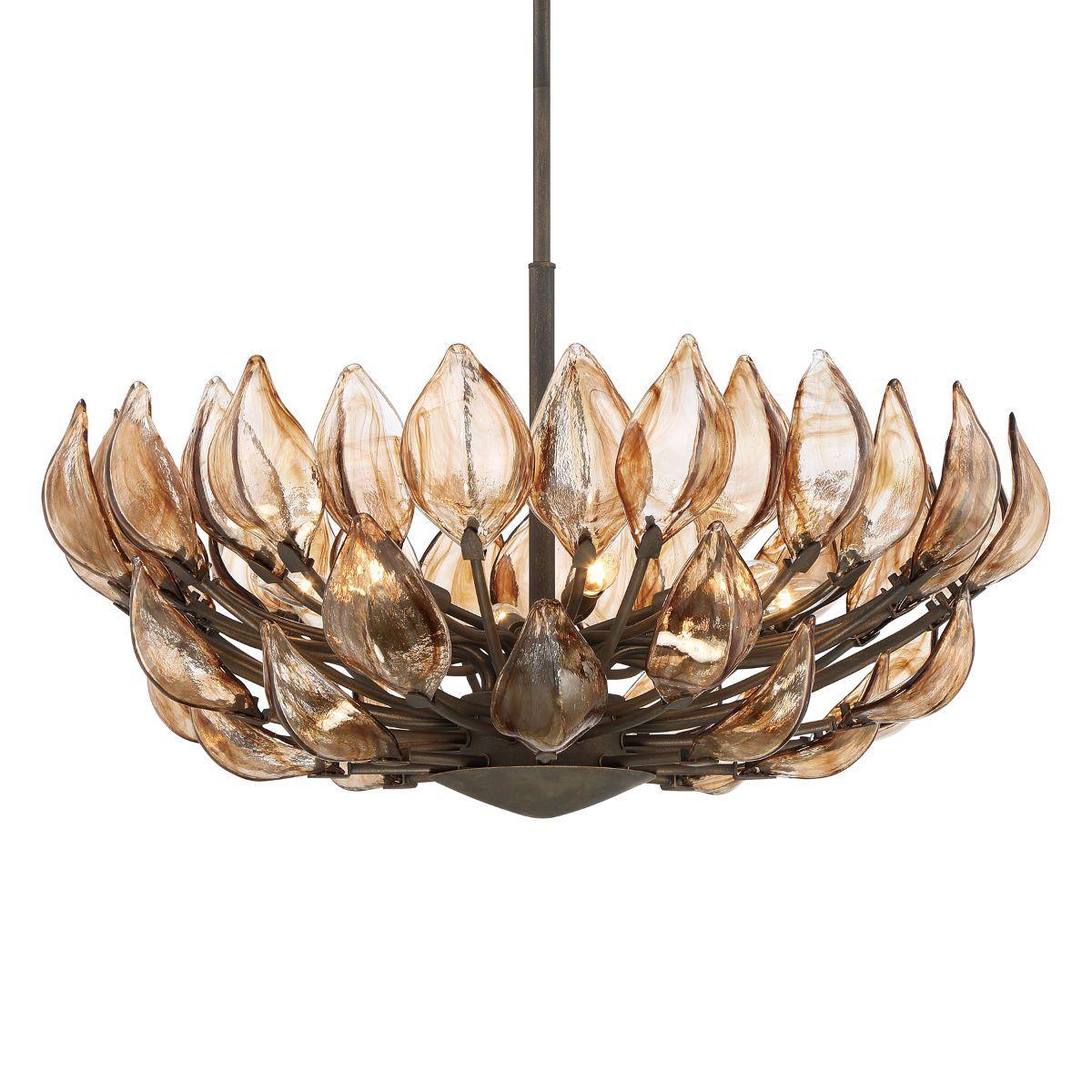 Arboles 33 in. 8 Lights Pendant Light Bronze Finish - Bees Lighting