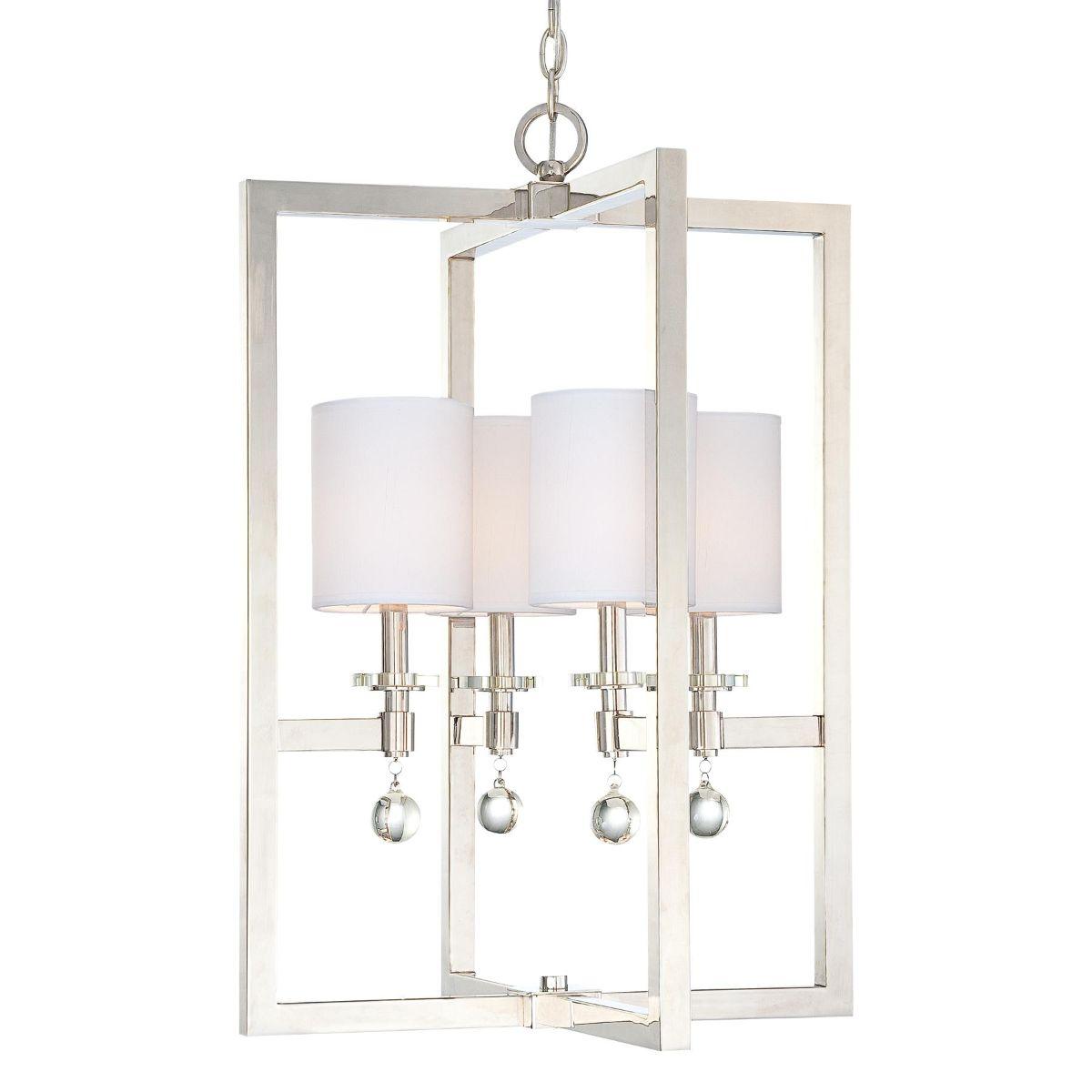 Chadbourne 20 in. 4 lights Pendant Light Polished Nickel Finish