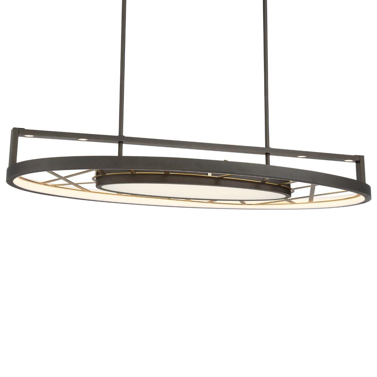 Tribeca 44 in. LED Pendant Light iron & Brass Finish - Bees Lighting
