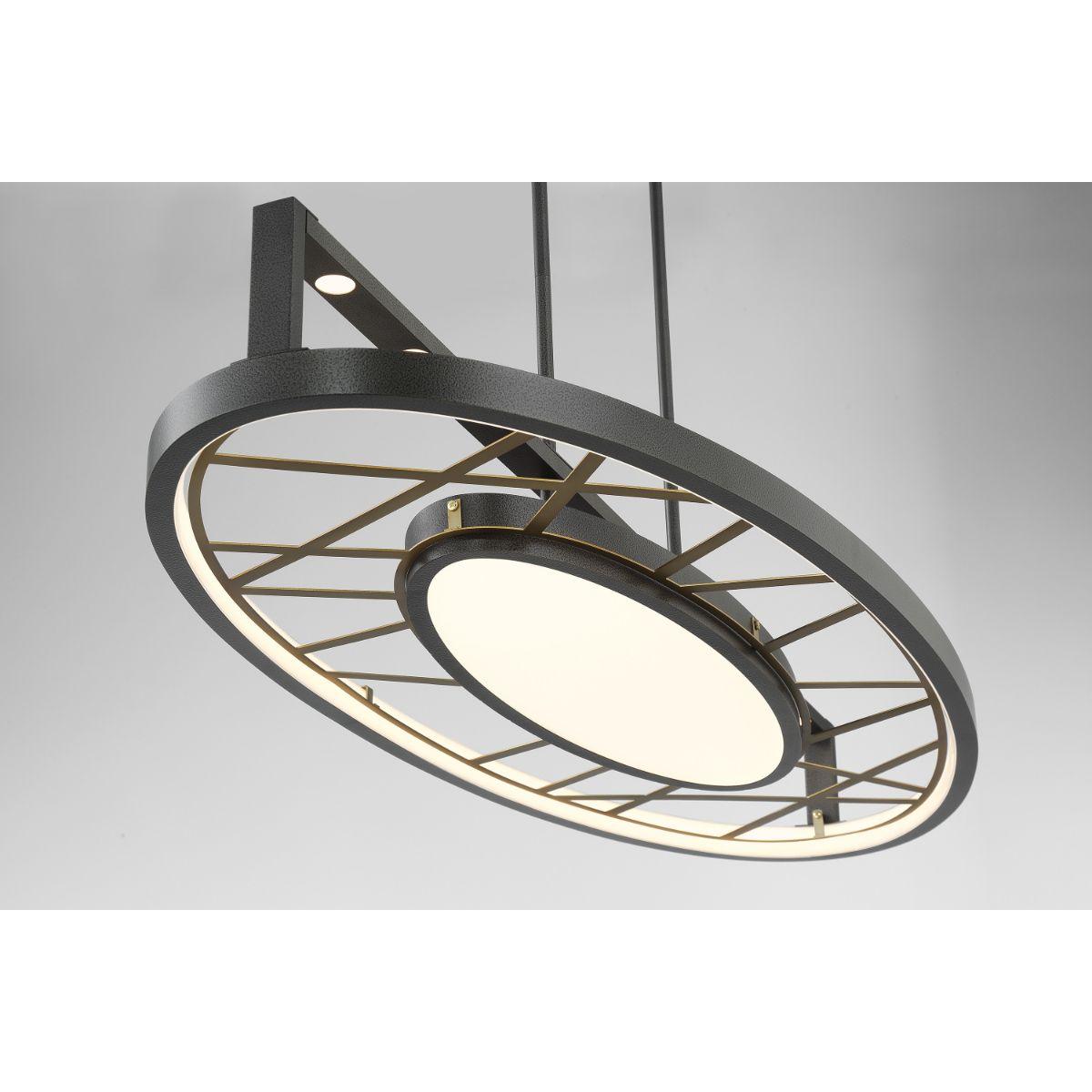 Tribeca 44 in. LED Pendant Light iron & Brass Finish - Bees Lighting