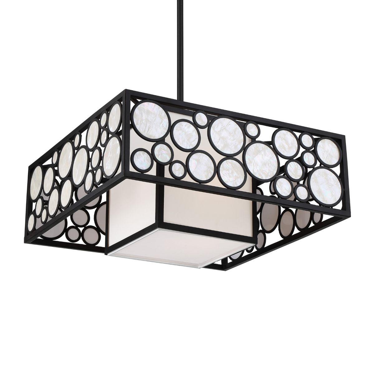 Mosaic 21 in. 2 lights Pendant Light Oil Rubbed Bronze Finish