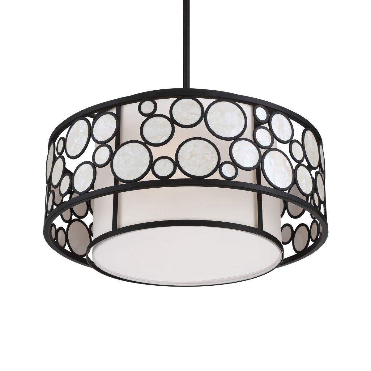 Mosaic 24 in. 4 lights Pendant Light Oil Rubbed Bronze Finish - Bees Lighting