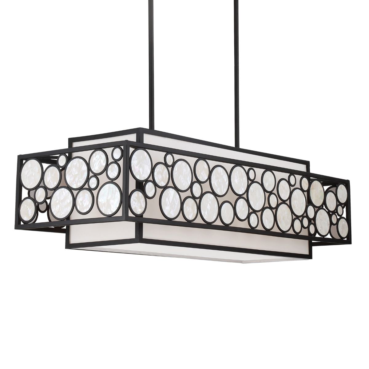 Mosaic 42 in. 4 lights Pendant Light Oil Rubbed Bronze Finish