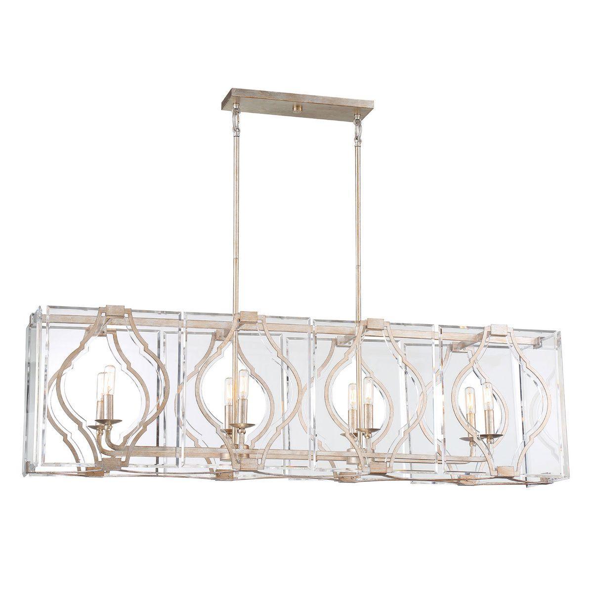 Brenton Cove 50 in. 8 lights Pendant Light Gold Finish