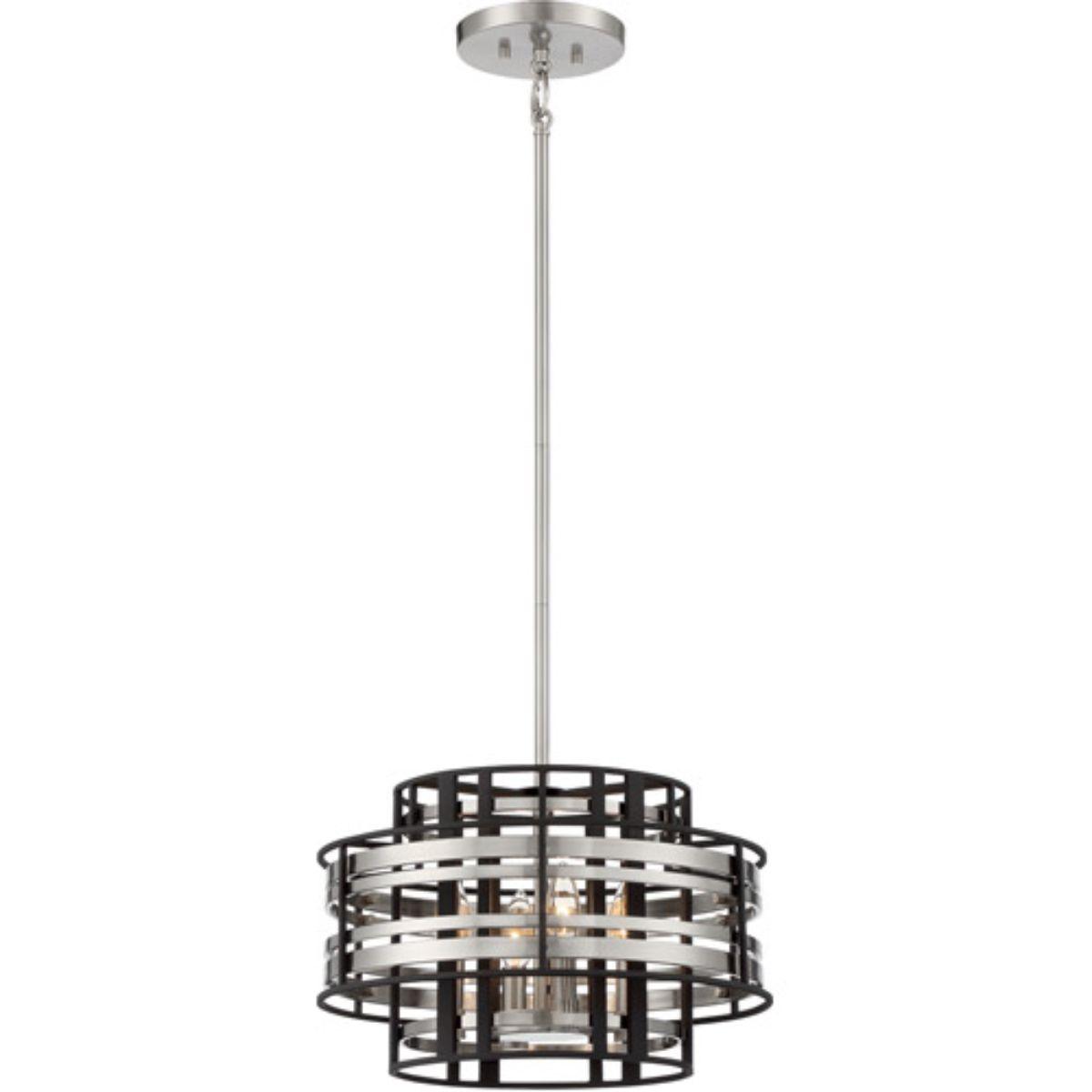 Presten 16 in. 4 lights Pendant Light Brushed Nickel Finish