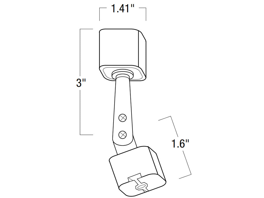 Nora Slope Adapter for Track Systems - Bees Lighting