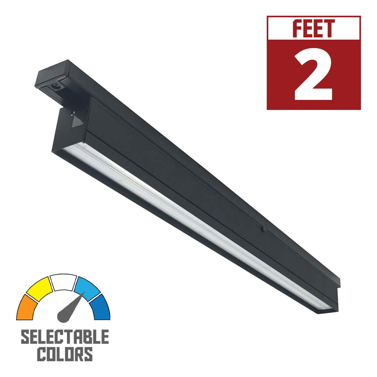 T-Line 2 ft LED Linear Track Bar 20W 1600 Lumens Selectable CCT 30K/35K/40K Halo (H) - Bees Lighting