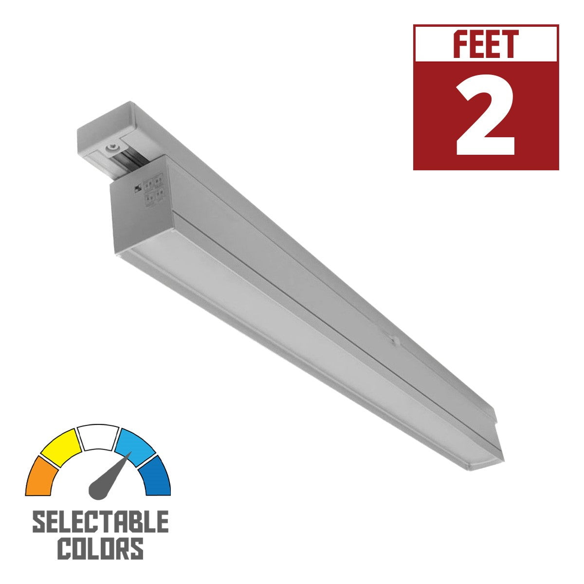 T-Line 2 ft LED Linear Track Bar 20W 1600 Lumens Selectable CCT 30K/35K/40K Halo (H) - Bees Lighting