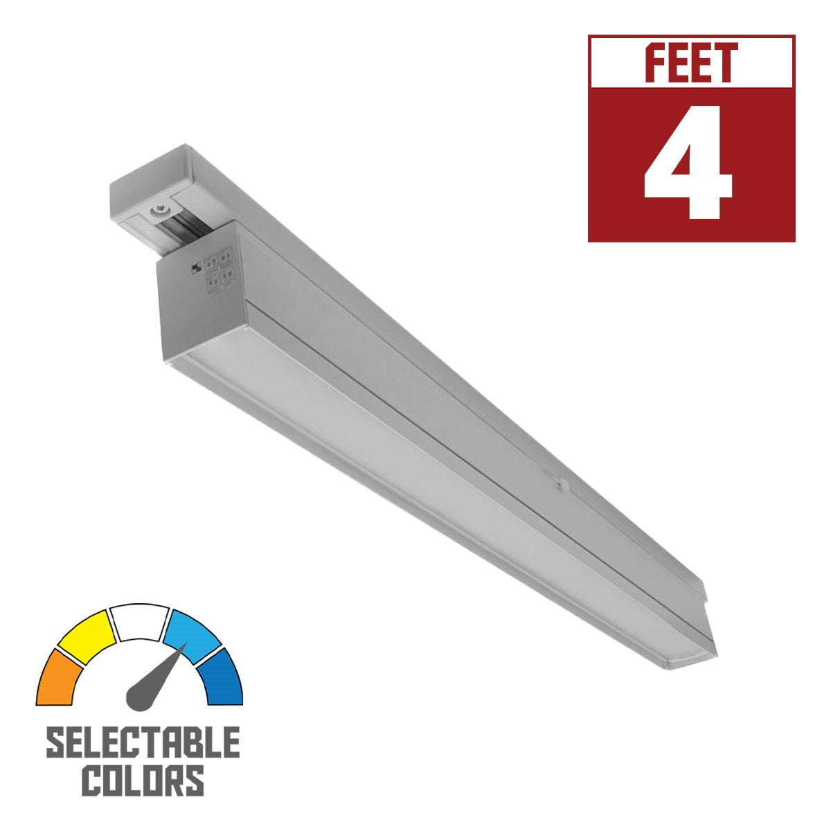 T-Line 4 ft LED Linear Track Bar 40W 3200 Lumens Selectable CCT 30K/35K/40K Halo (H) - Bees Lighting