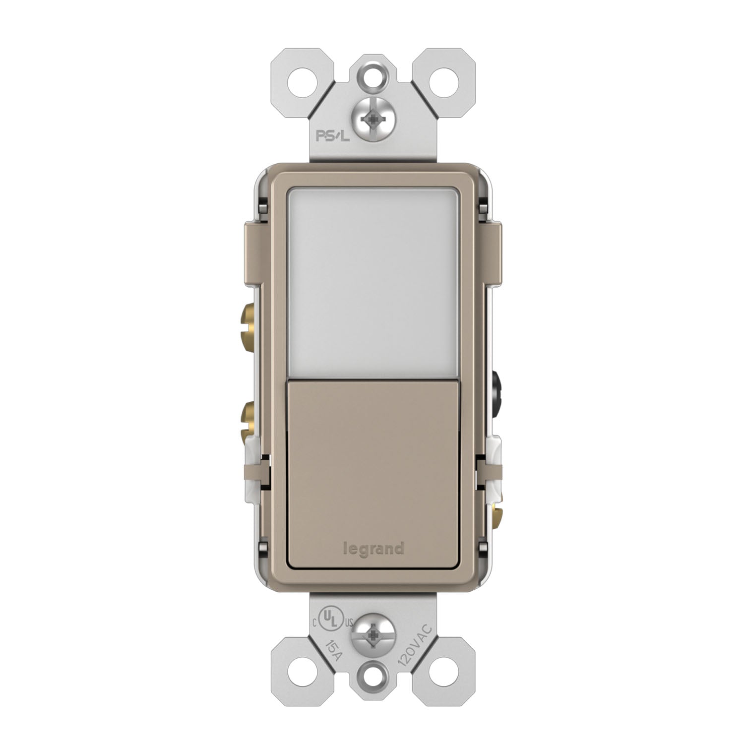 radiant 3-Way Rocker Switch with Night Light - Bees Lighting