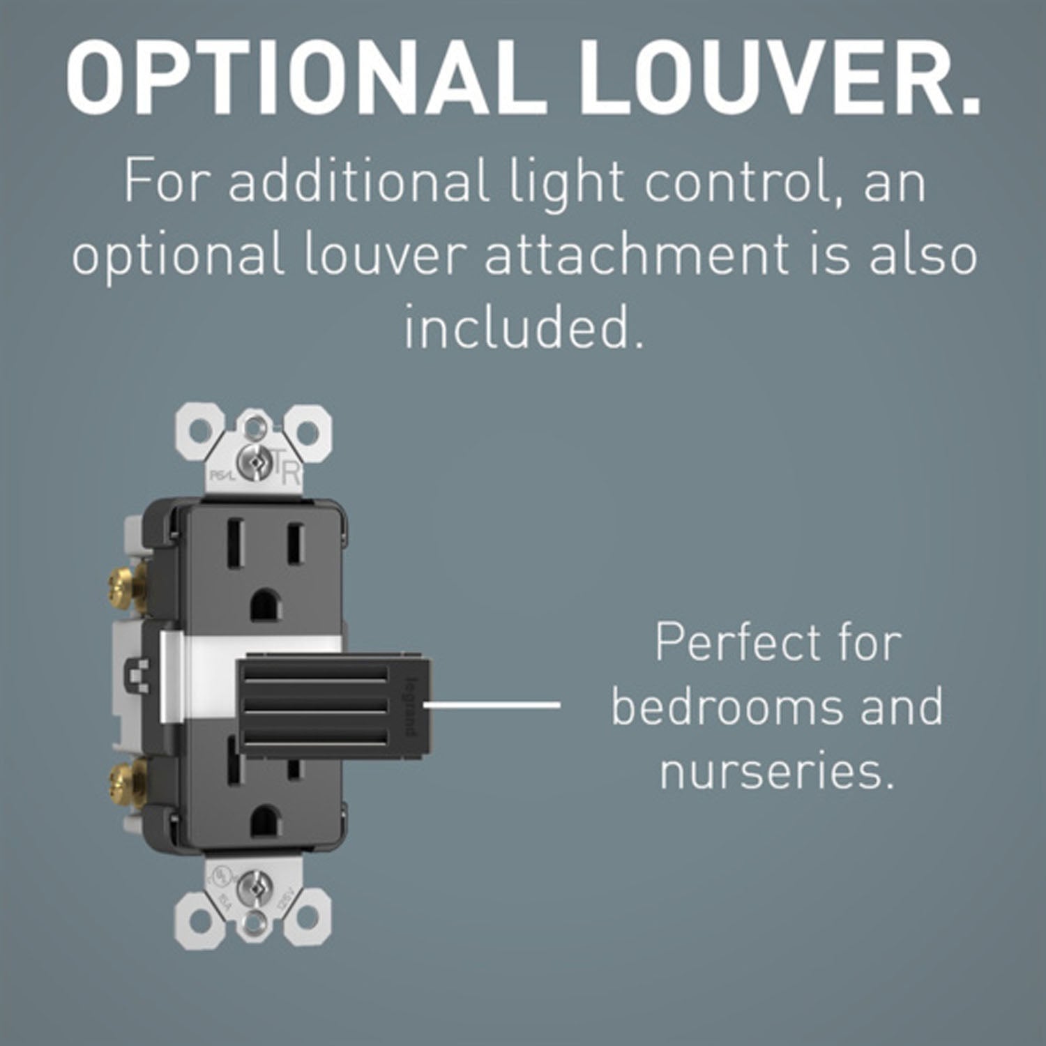 radiant 15A Tamper-Resistant Outlet with Night Light, Black - Bees Lighting