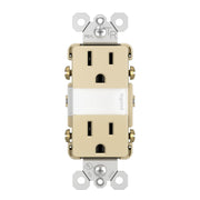 radiant 15A Tamper-Resistant Outlet with Night Light - Bees Lighting