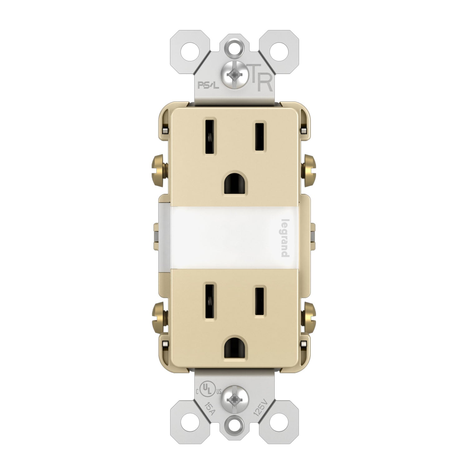 radiant 15A Tamper-Resistant Outlet with Night Light - Bees Lighting